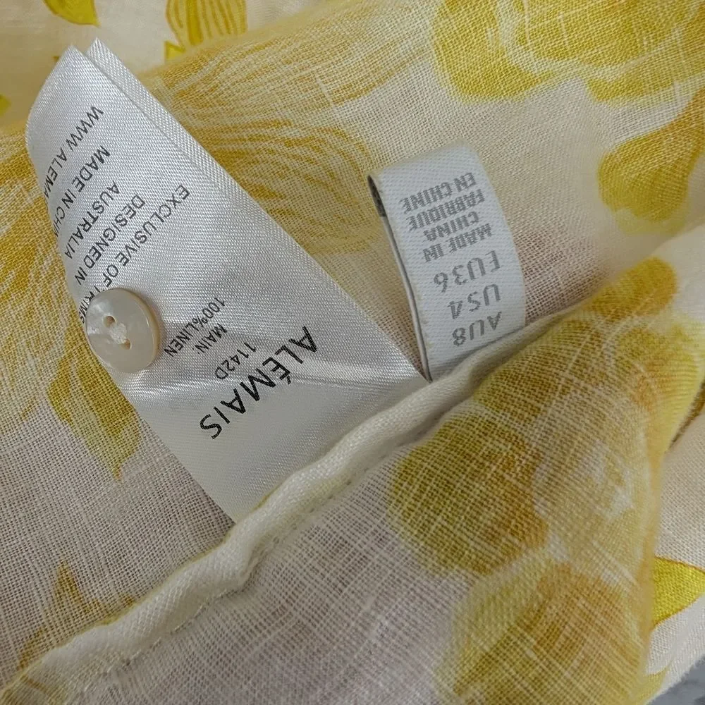 Floral Yellow Women's Shorts And Shirt